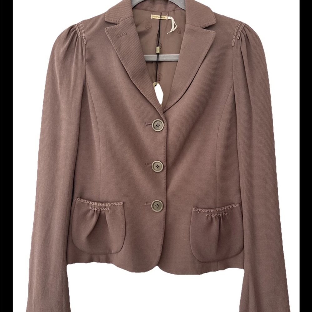 NWT Vintage Mocha Blazer Jacket Size 2